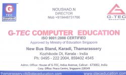 G-TEC EDUCATION, COMPUTER TRAINING,  service in Thamarassery, Kozhikode